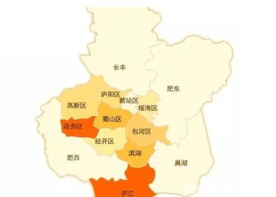  【区实现地区】合肥最发达的三个市辖区蜀山第一、包河第三