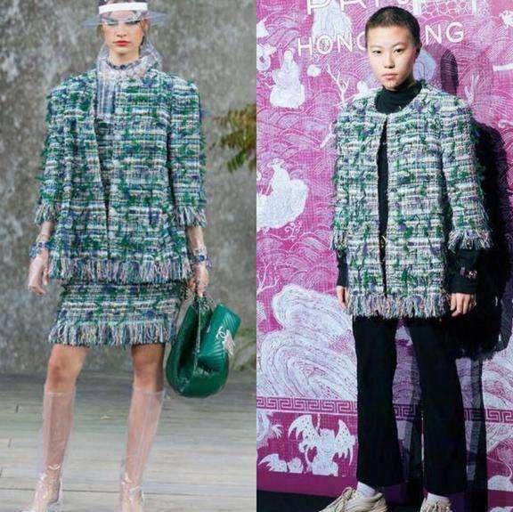 被窦靖童丑哭! 香奈儿三万外套穿出地摊货效果, 发布会成车祸现场