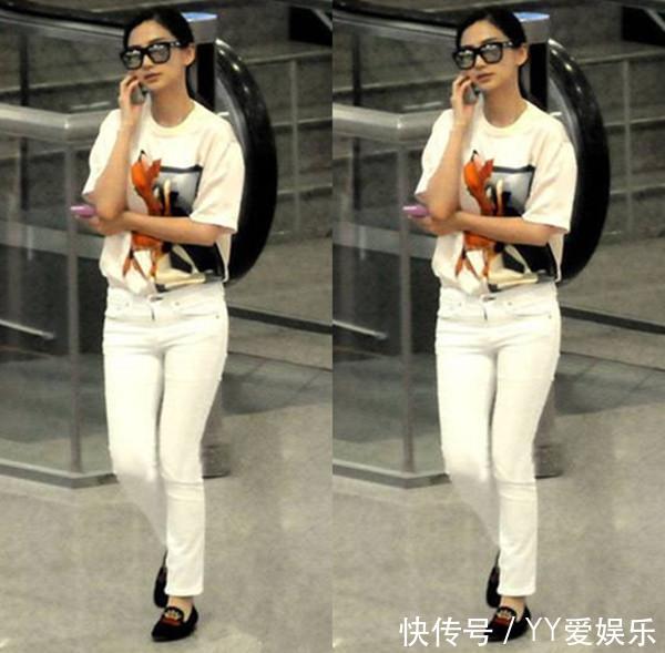 离开高跟看女神，赵丽颖尴尬身材55分！