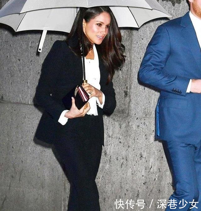 英国皇室唯一的“西装控”，梅根衣品越来越好了，比凯特更适合！