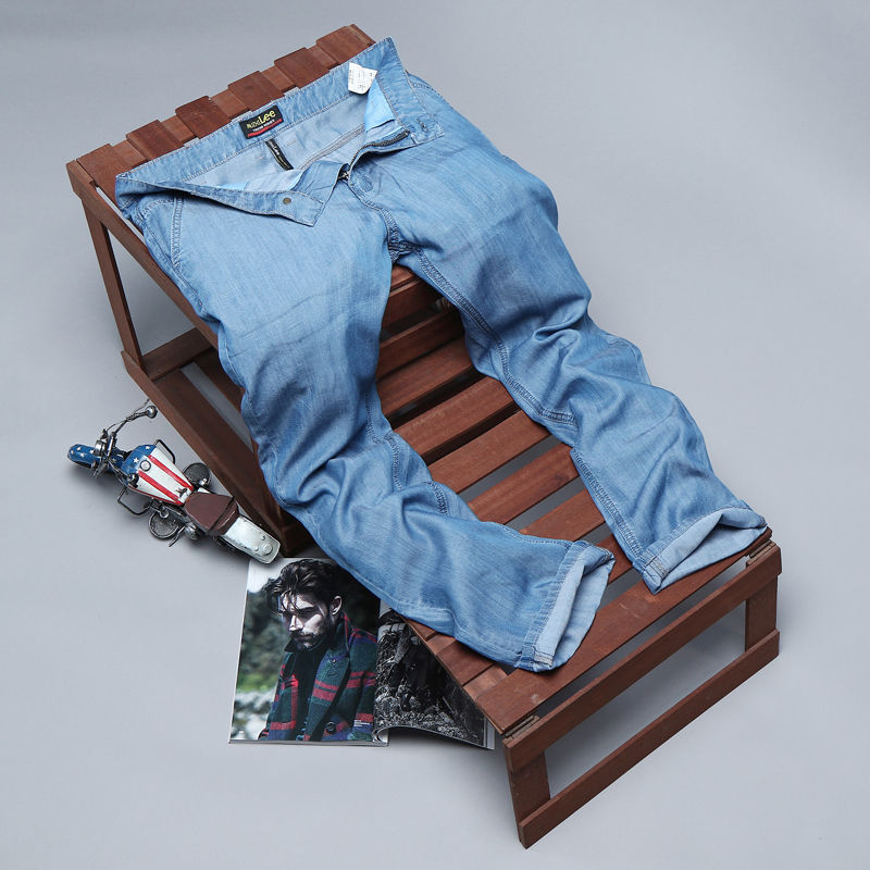 突然发现!老公把旧牛仔裤都换成了“天丝裤”，高档、不闷热