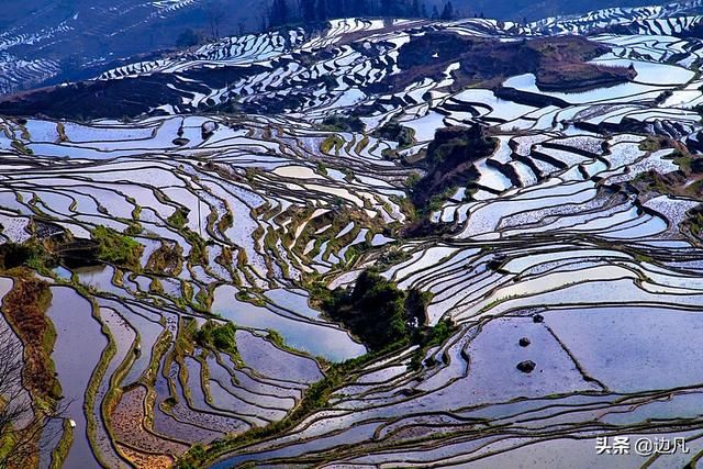 《云南风光》多依树梯田,壮美秀丽,如梦如幻的人间仙境!