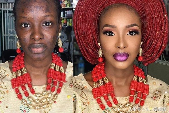 难以置信的变化:女人化妆后变美了不止一点点