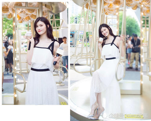 超模里何穗比奚梦瑶会穿,半身裙里藏着白色蕾丝,出场一次比一次