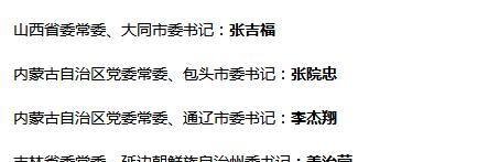 这29个地级市（区）“高配”副省级市委书记