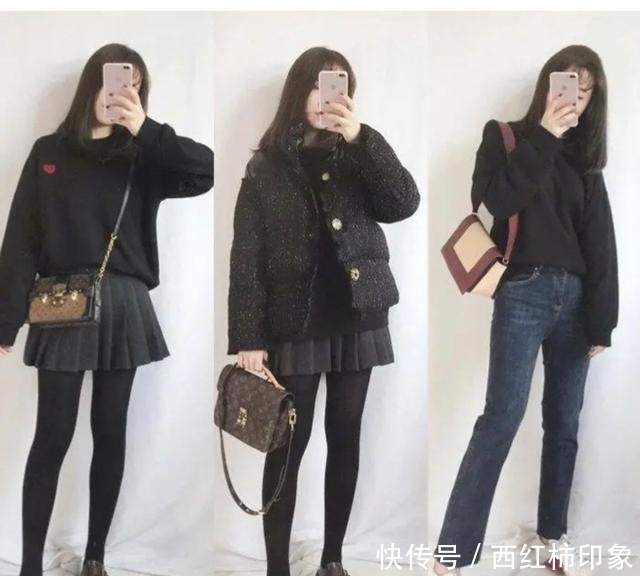 「实用」小个子女生内穿外搭look,日常精致又实用!穿对了显高显瘦