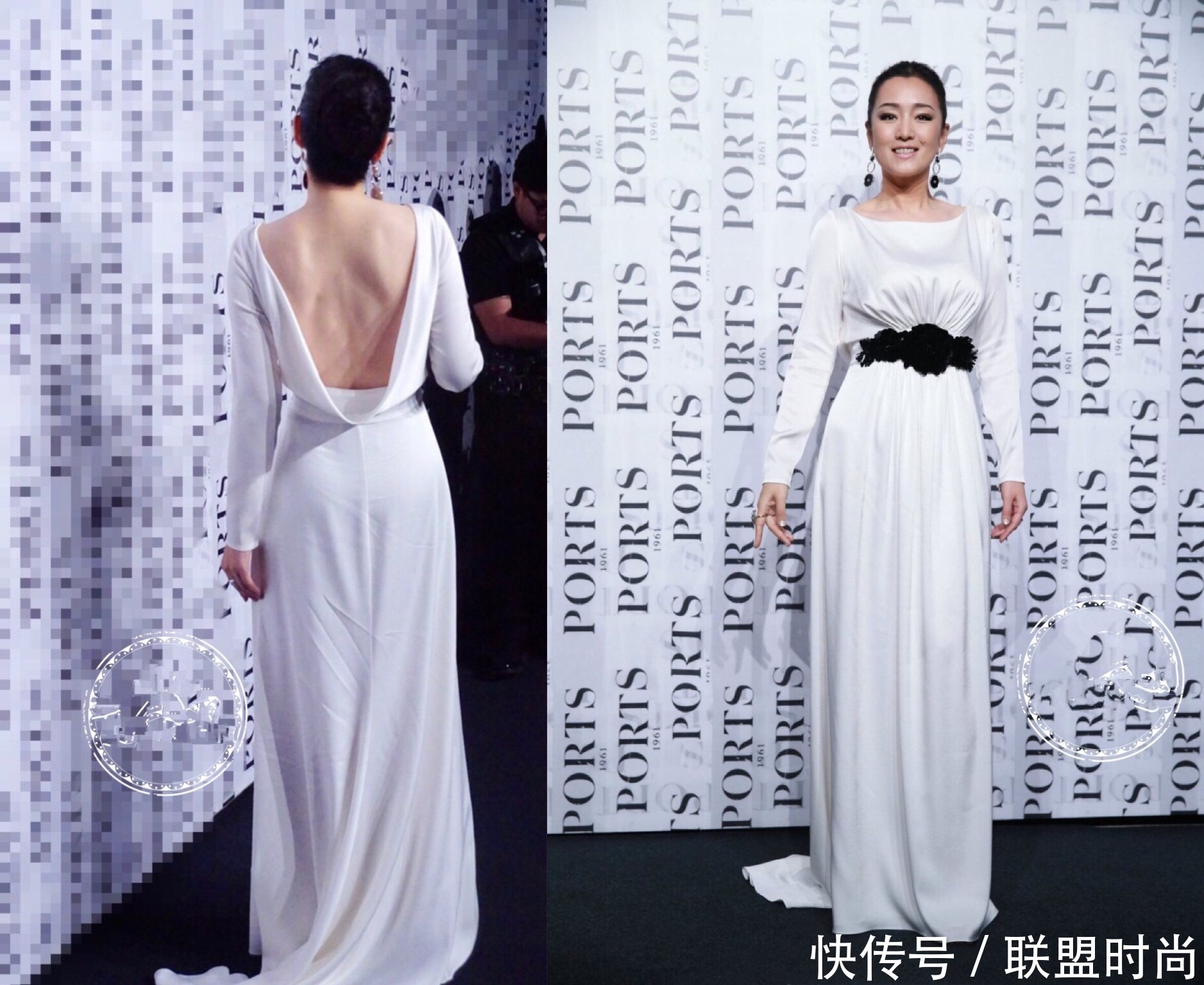 巩俐穿牛仔裤现身，却系了条70年代的皮带，网友：肚腩更明显！