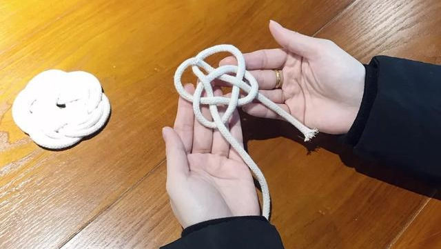 『编绳』结绳编织DIY,棉绳就能编个好看又实用的杯垫,编绳附教程!