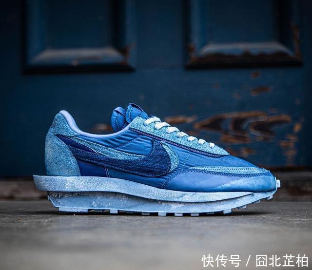 『整双鞋』高级蓝染处理!这双sacaixNikeLDVWaffle真好看