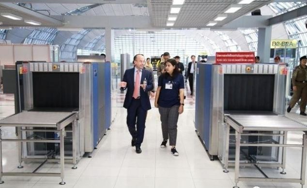 泰国曼谷素万那普国际机场安检变化，国内旅客改为候机厅安检