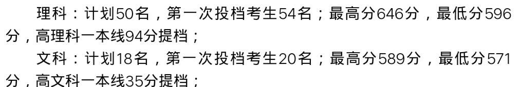 南方医科大学2019录取分数线