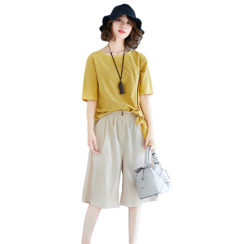 三伏天再穷也得打扮，看看新出炉的阔腿裤套装，上身显气质又靓丽