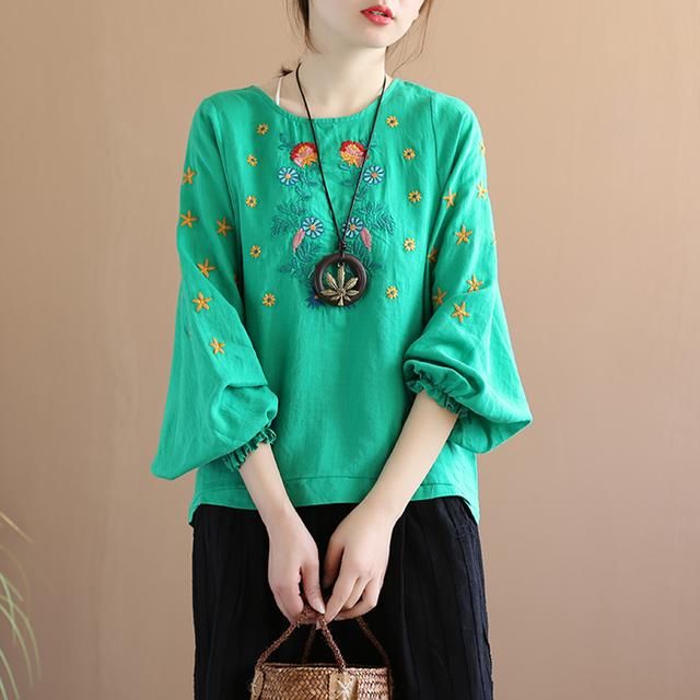 中秋回娘家，穿这”显瘦“棉麻装!贼洋气，美得同村人移不开眼