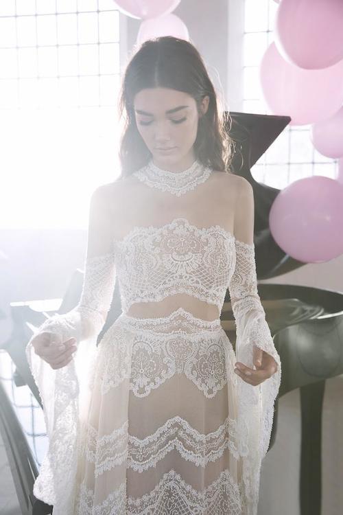 以色列美女时尚摄影大片，欧美超模演绎惊艳奢华婚纱礼服令人惊艳