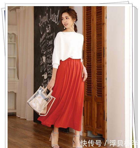  『春夏』春夏不同颜色的长裙搭配示范！掌握了就不会出错的半身裙穿搭技巧