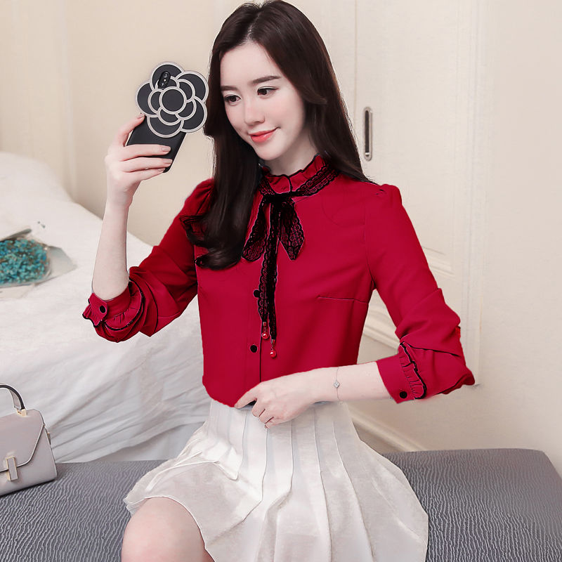 非常有气质的雪纺衫，三十岁穿着给人清新淡雅的感觉，一见倾心