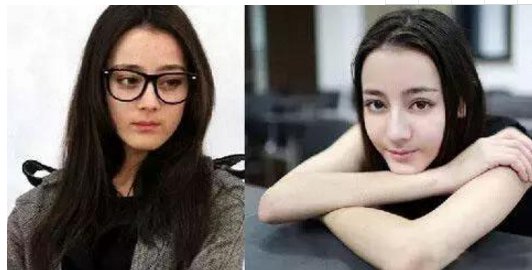 对比迪丽热巴出道前照片，整容谣言出真相!