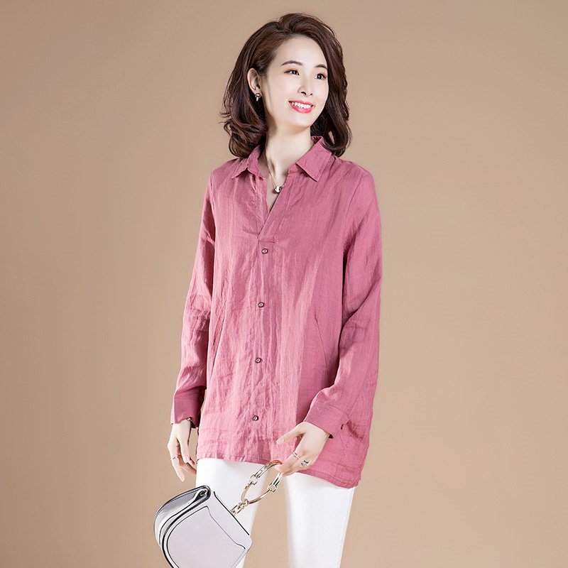 入秋后，新发现一款“棉麻秋衫”，比真丝还档次，款款精致又减龄