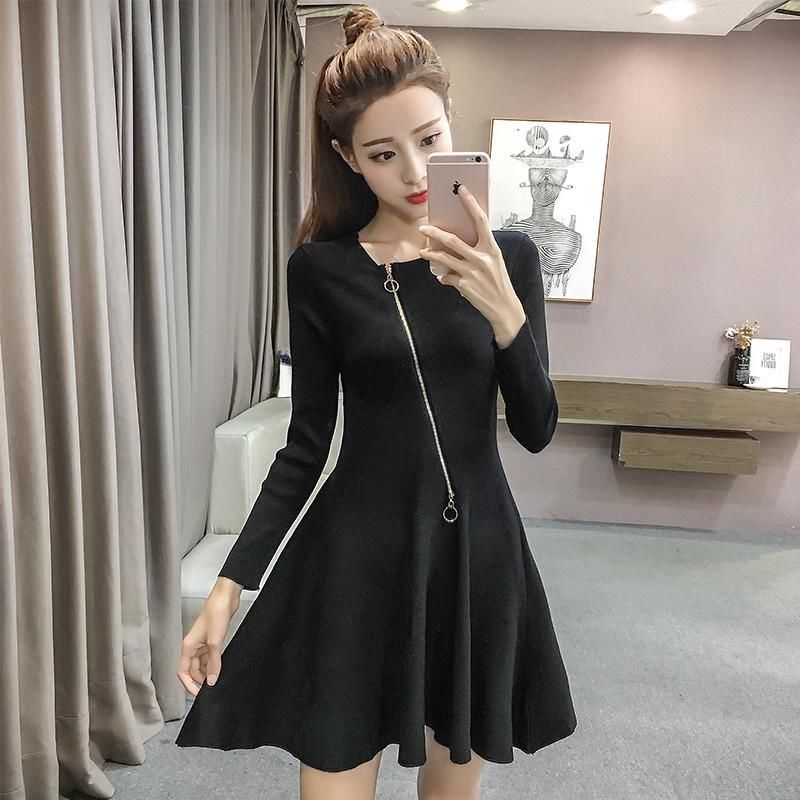 洋气好看的针织裙,修身又显瘦还特别时尚,上身彰显独特魅力