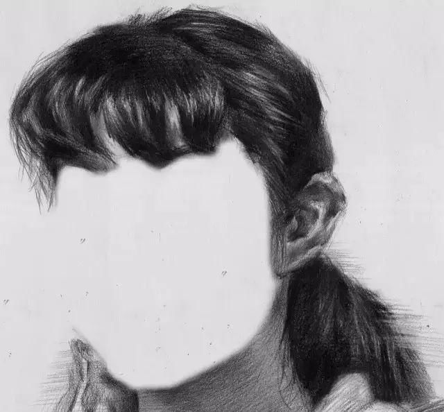 素描头像中头发的处理技巧
