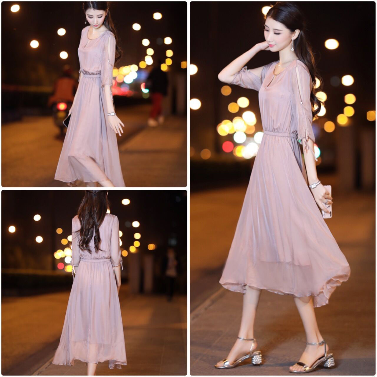 小表妹来我家，身上穿的裙子真漂亮，原来今年流行这样的，青纯美