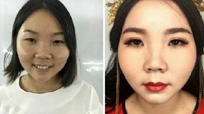 这些女人从不化妆,结婚当天化妆后,丈夫直呼不认识