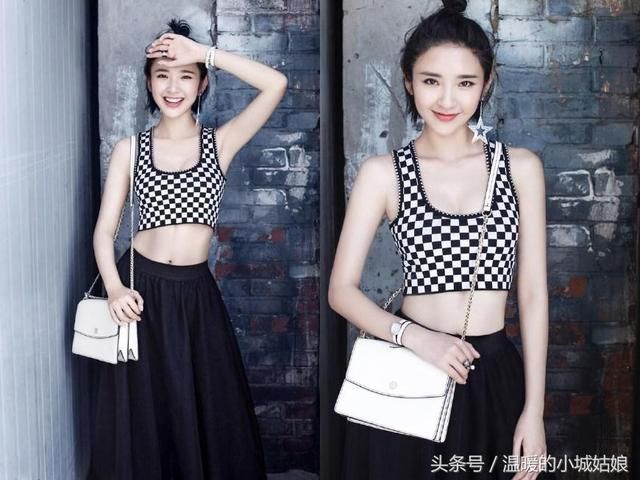 女星穿“露脐装”，热巴性感，赵丽颖腰比头细，奚梦瑶也太拼了