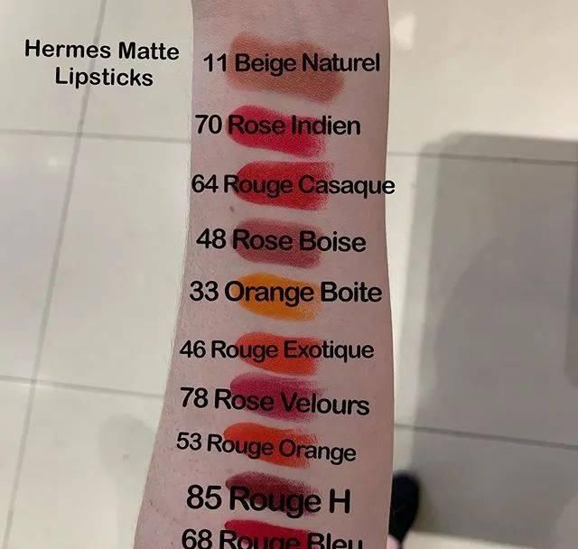  铺天盖地@奢侈品包包结局battle卖唇膏，hermes、周仰杰.....该买哪一支？