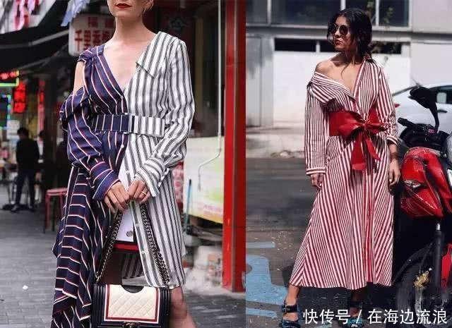  宽松■这样穿，教你把 ‘腰线’ 显出了！
