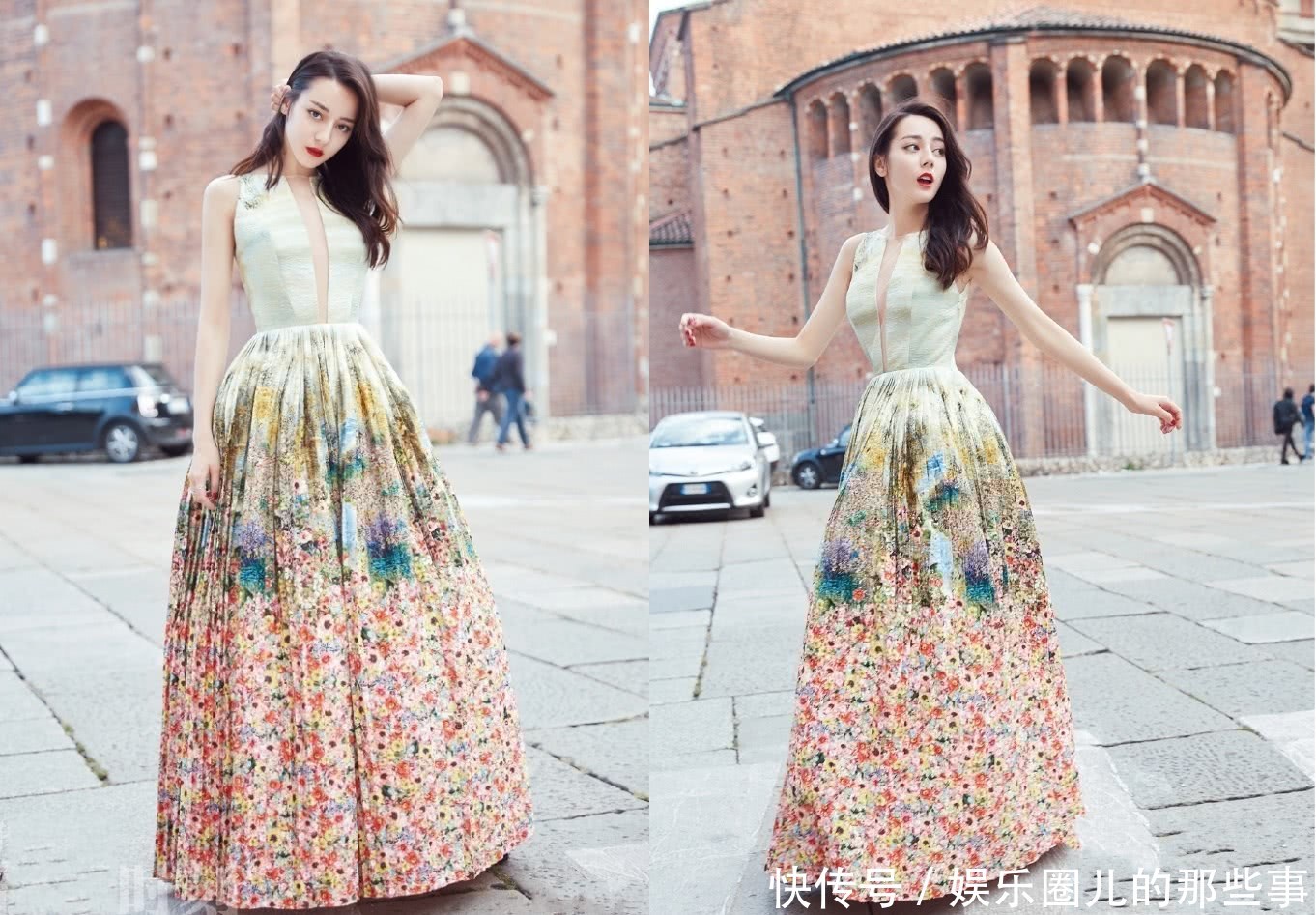 171沈梦辰撞上168迪丽热巴，网友：差距真大，沈梦辰学着点