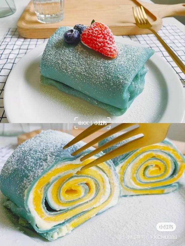  #朋友圈#零难度??超简单做雾霾蓝芒果毛巾卷做朋友圈最靓的仔