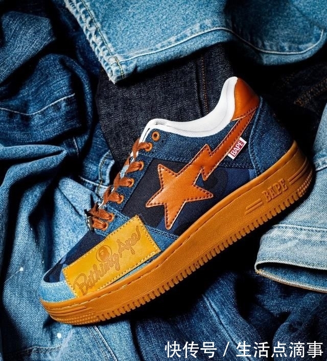  『单宁』单宁拼接质感满分！全新 BAPE STA 本周发售