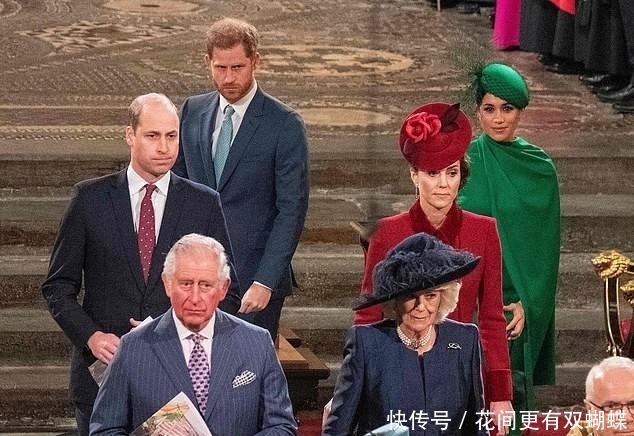合体■威廉哈里终于合体,其他三人表情尴尬,只有梅根春风满面
