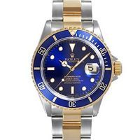 劳力士Skr--间金蓝水鬼机械表