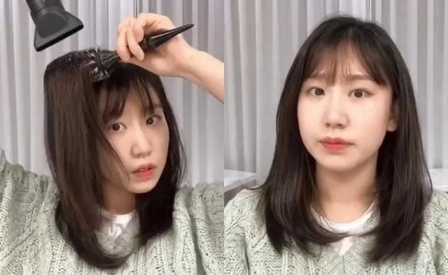  女生■韩国发型师分享女生4款中长发?造型技巧！手残也能轻松上手