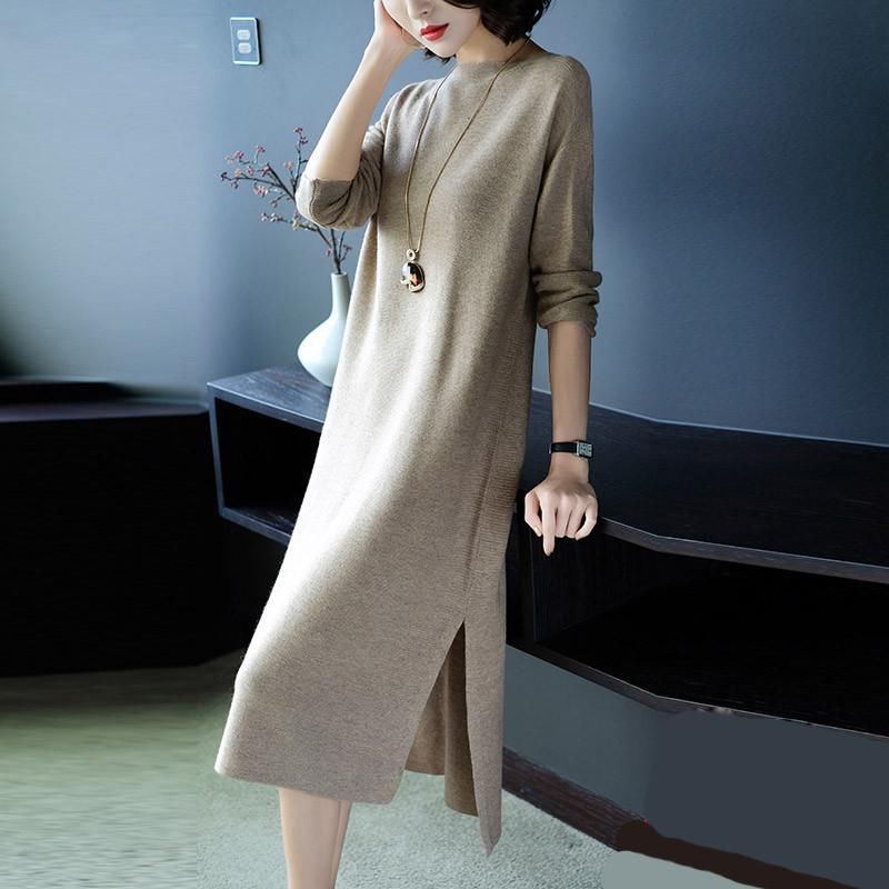 老婆都不买旗袍了，原来今年流行这样的毛衣裙，老婆穿上贼美