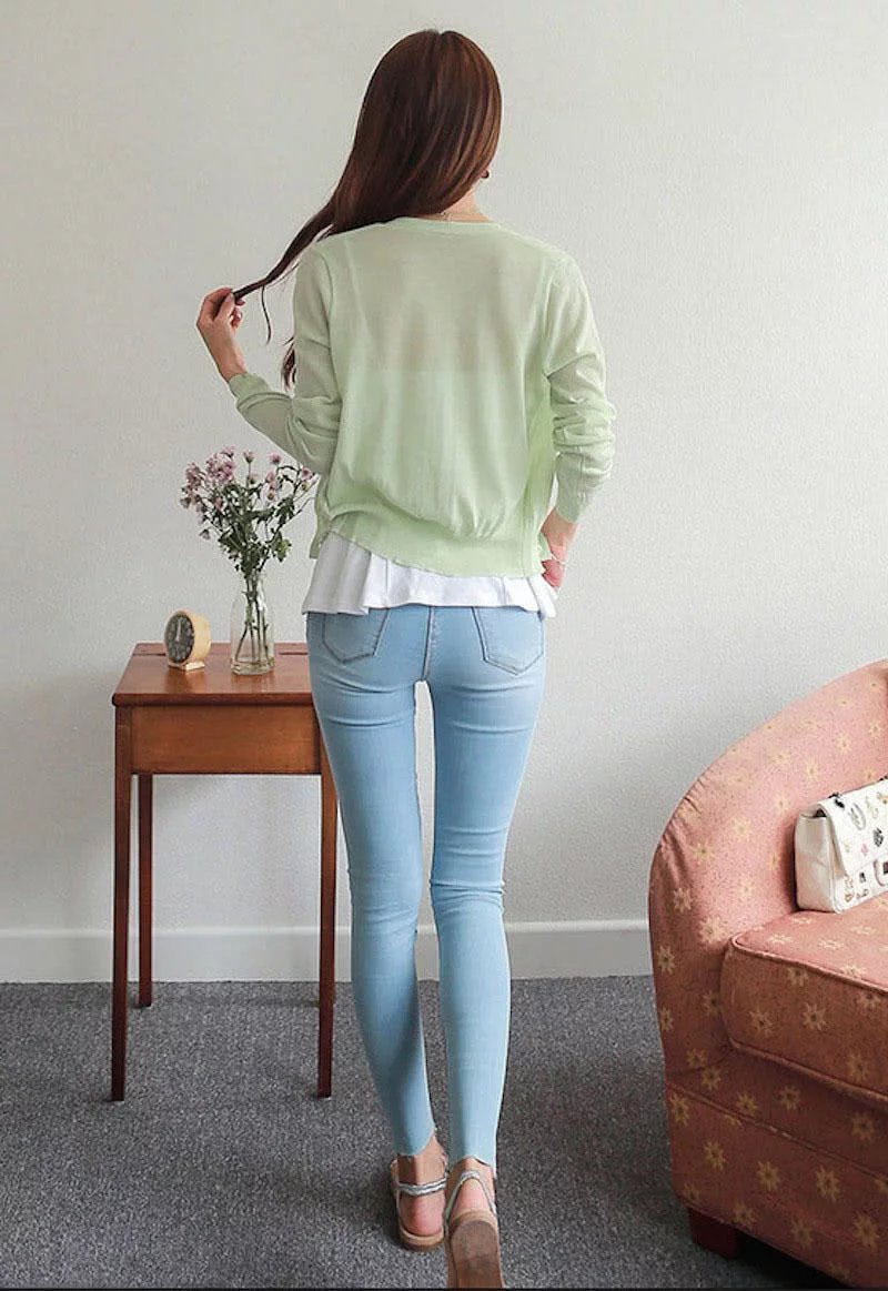 街拍今夏最美的牛仔短裤搭配，肤白貌美大长腿，集所有优点于一身