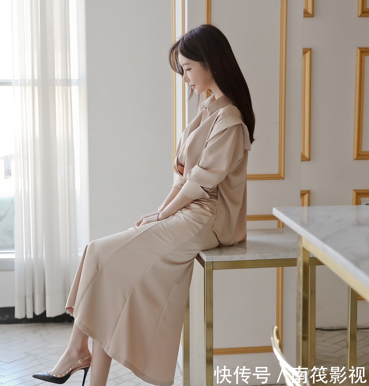 「衣裙」孙允珠-婉娴都市风丝滑衣裙鉴赏
