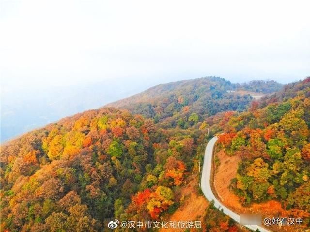 初冬时节的汉中汉江源景区