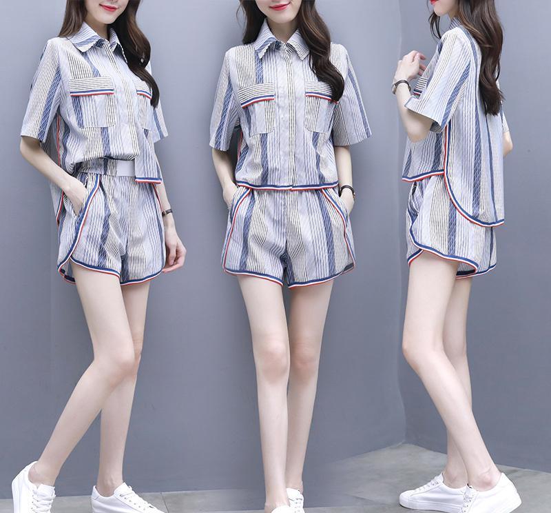 小个子美女注意了，新款的短裤套装非常好看，而且显还高显妖娆