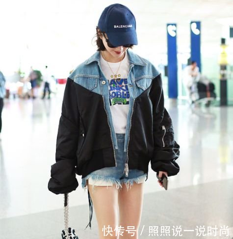 景甜真有勇气！又穿这么短的裤子出门，网友继科不管管