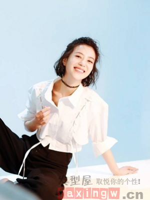 明星也爱无刘海发型 清新甜美更显时尚气质
