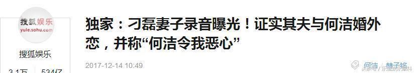 何洁被指婚内出轨后8个月才反击，是忍无可忍还是想炒作?