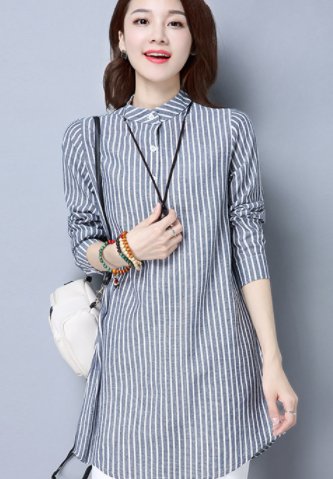 现在女人越来越会穿，棉麻衣+平底鞋，美出新高度，这才叫洋气