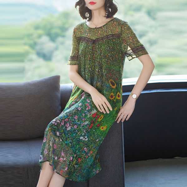 名媛气质的连衣裙，简约华丽，时尚，70小姐姐穿上宛若仙子