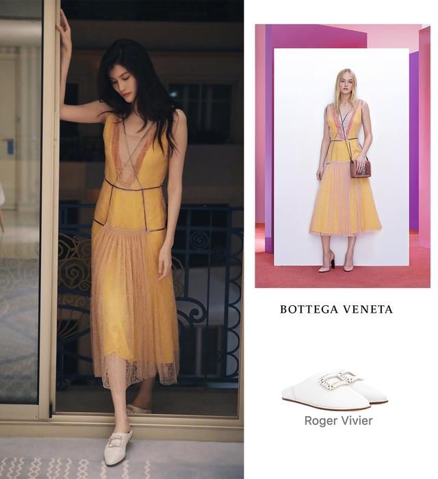 杨幂拍写真把三万的裙子穿出温柔，何穗慵懒，娜扎却搭得一本正经