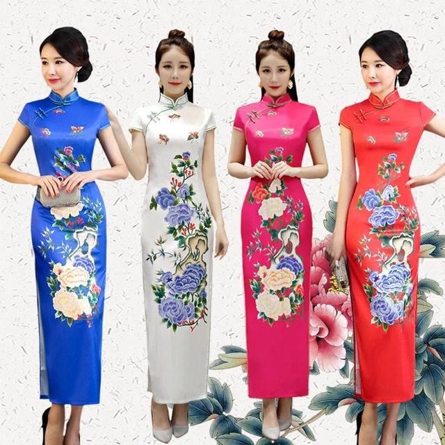 人字纹复古旗袍,优雅气质随着窈窕女子娓娓道来!