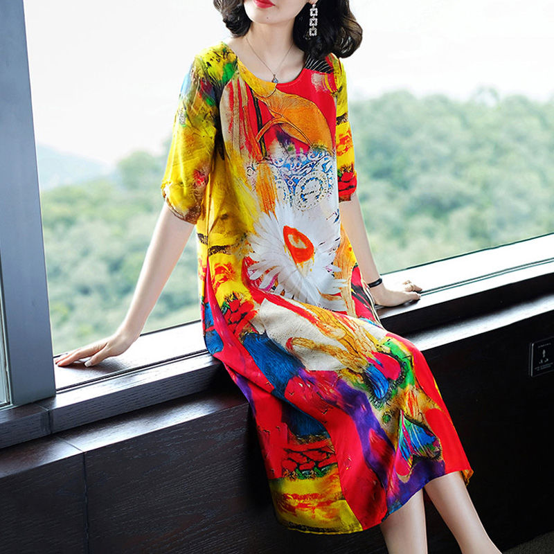 还傻傻给妈买廉价真丝裙，现流行“冰棉绸”，保证妈妈穿上不想脱