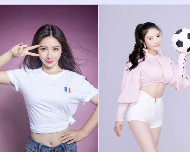 徐冬冬与柳岩同是性感女神,同拍足球写真,丰满与真性感一目了然
