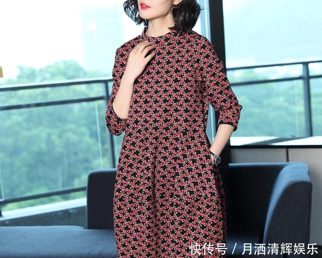 意想不到,竟有比旗袍更优雅的秋裙!若70后穿,美得天天不重样